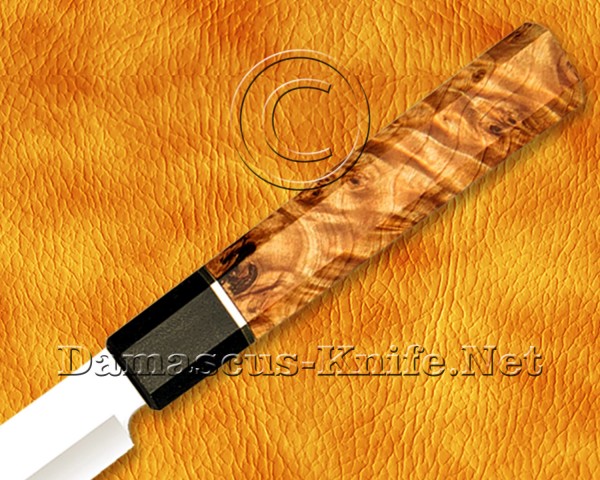 Personalized Stainless Steel Chef Knife Handmade Kitchen Prosciutto Knife Koa Wood Handle