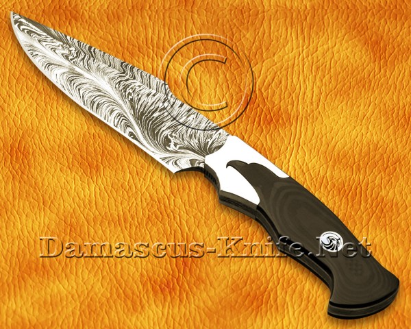Personalized Handmade Damascus Steel Hunting and Survival Skinner Craft Knife Eagle Crafting Handle