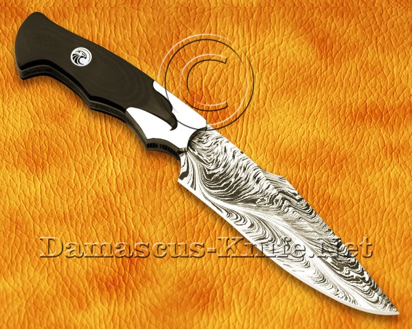Personalized Handmade Damascus Steel Hunting and Survival Skinner Craft Knife Eagle Crafting Handle