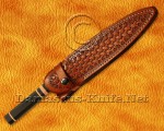 9" Hand Engraved Gyuto Kitchen Knife - Ebony & Copper CK681