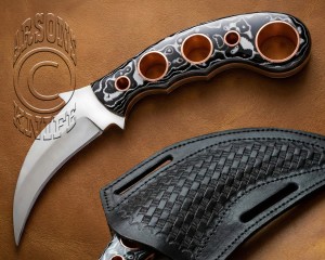Handcrafted D2 Steel Curved Field-Utility Knife - CK725