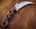 Handcrafted D2 Steel Curved Field-Utility Knife - CK725