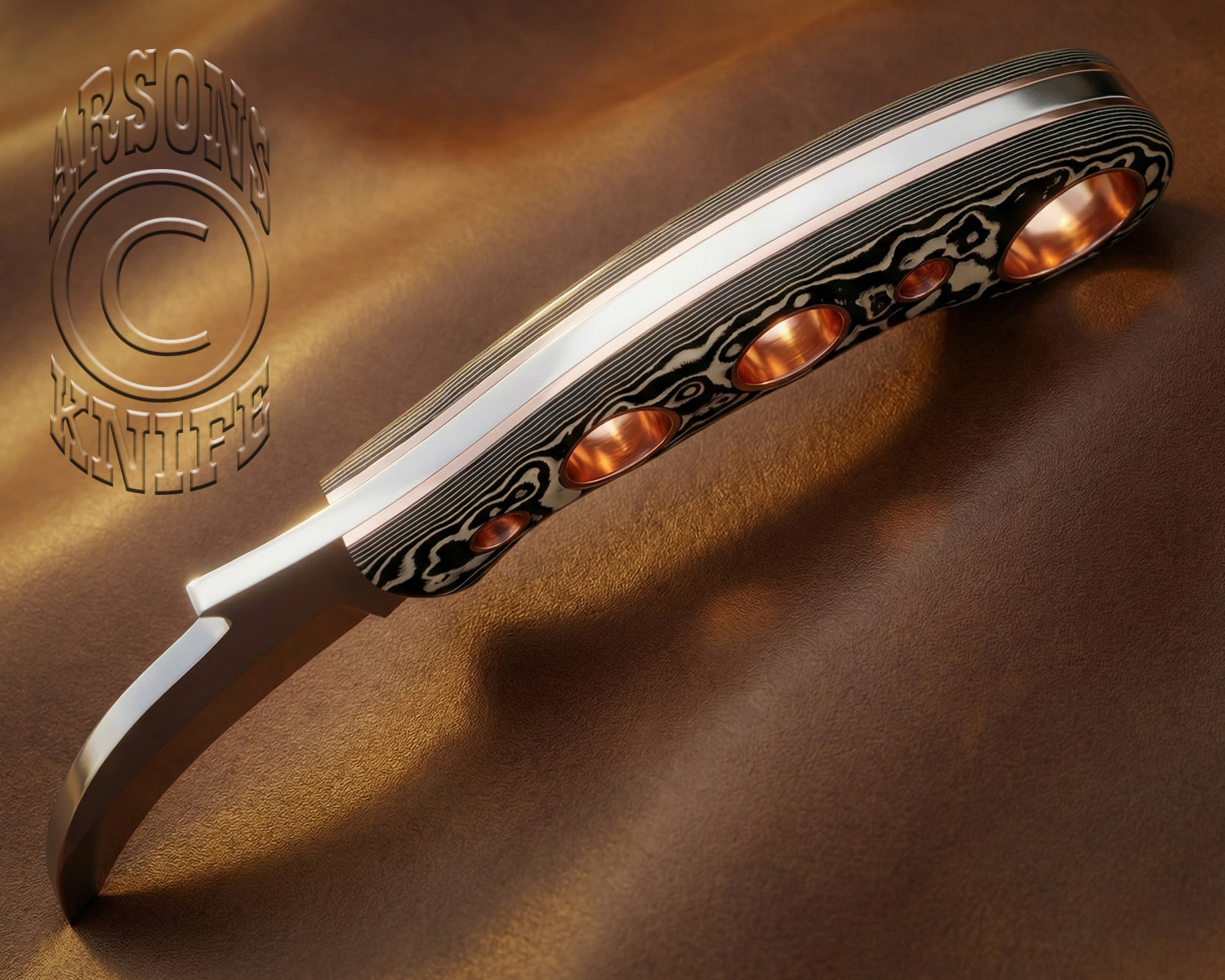 Handcrafted D2 Steel Curved Field-Utility Knife - CK725