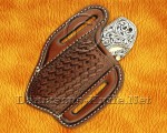 Hand Engraved 12C27 Folding Kitchen Knife - Steel Handle FK754