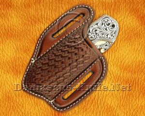 Hand Engraved 12C27 Folding Kitchen Knife - Steel Handle FK754