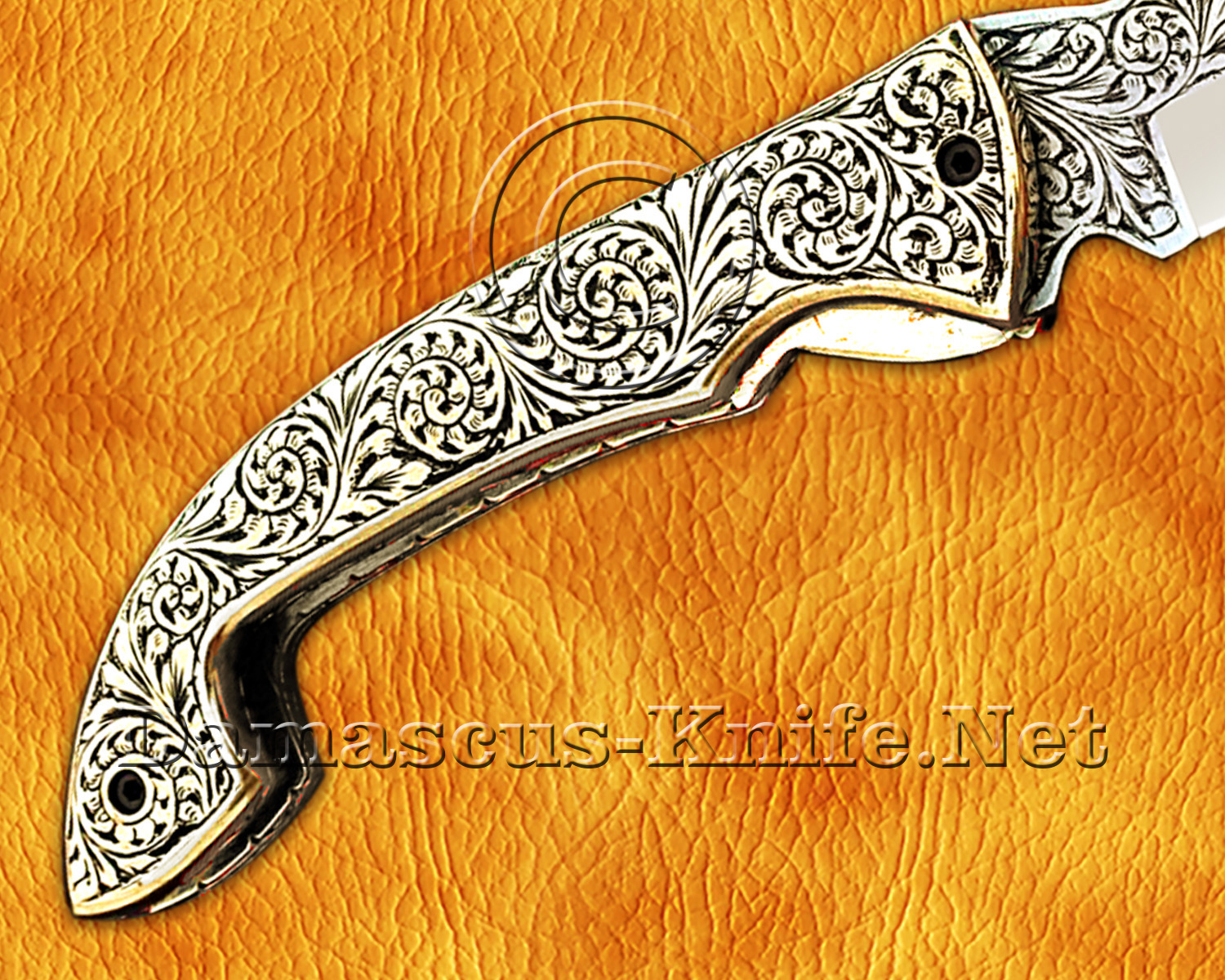 Hand Engraved 12C27 Artisan Tool - Brass Handle - FK755