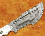Damascus Artisan Multi-Purpose Kitchen Knife Duo - White Corian TK919A