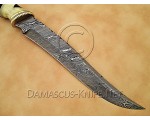 Handmade Damascus Steel Outdoor Field-Utility Implement - Carved Bone - CK883 Handmade Damascus Steel Outdoor Field-Utility Implement - Carved Bone - CK883