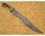 Artisan Damascus 17 inch Stag Kitchen Chef Knife CK885 Artisan Damascus 17 inch Stag Kitchen Chef Knife CK885