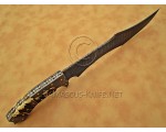 Artisan Damascus 17 inch Stag Kitchen Chef Knife CK885 Artisan Damascus 17 inch Stag Kitchen Chef Knife CK885