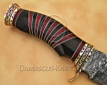 13" Damascus Artisan Prep Kitchen Knife - Horn & Brass CK887