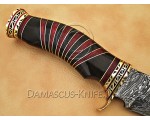 13" Damascus Artisan Prep Kitchen Knife - Horn & Brass CK887 13" Damascus Artisan Prep Kitchen Knife - Horn & Brass CK887
