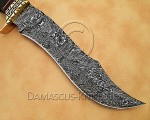 13" Damascus Artisan Prep Kitchen Knife - Horn & Brass CK887