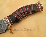 13" Damascus Artisan Prep Kitchen Knife - Horn & Brass CK887