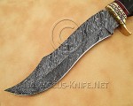 13" Damascus Artisan Prep Kitchen Knife - Horn & Brass CK887