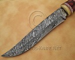 13" Damascus Raindrop Artisan Prep Kitchen Knife - Ram Horn CK891 13" Damascus Raindrop Artisan Prep Kitchen Knife - Ram Horn CK891