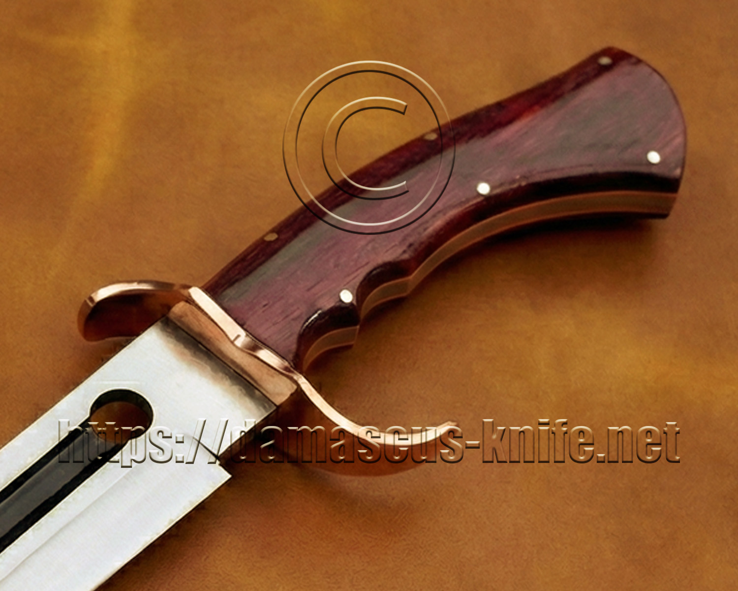 21" Sandvik Steel Artisan Prep Kitchen Knife - Purpleheart CK902