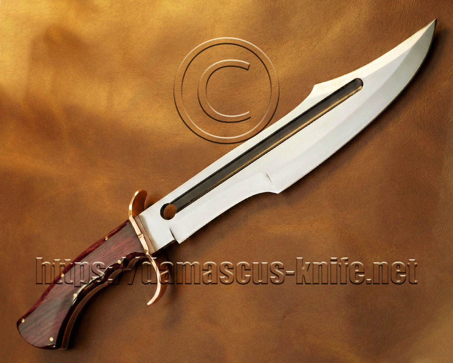 21" Sandvik Steel Artisan Prep Kitchen Knife - Purpleheart CK902