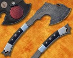 Custom Handmade Damascus Steel Outdoor Tomahawk Axe - G10 Handle - TA102
