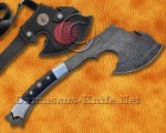 Custom Handmade Damascus Steel Outdoor Tomahawk Axe - G10 Handle - TA102