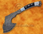 Custom Handmade Damascus Steel Outdoor Tomahawk Axe - G10 Handle - TA102