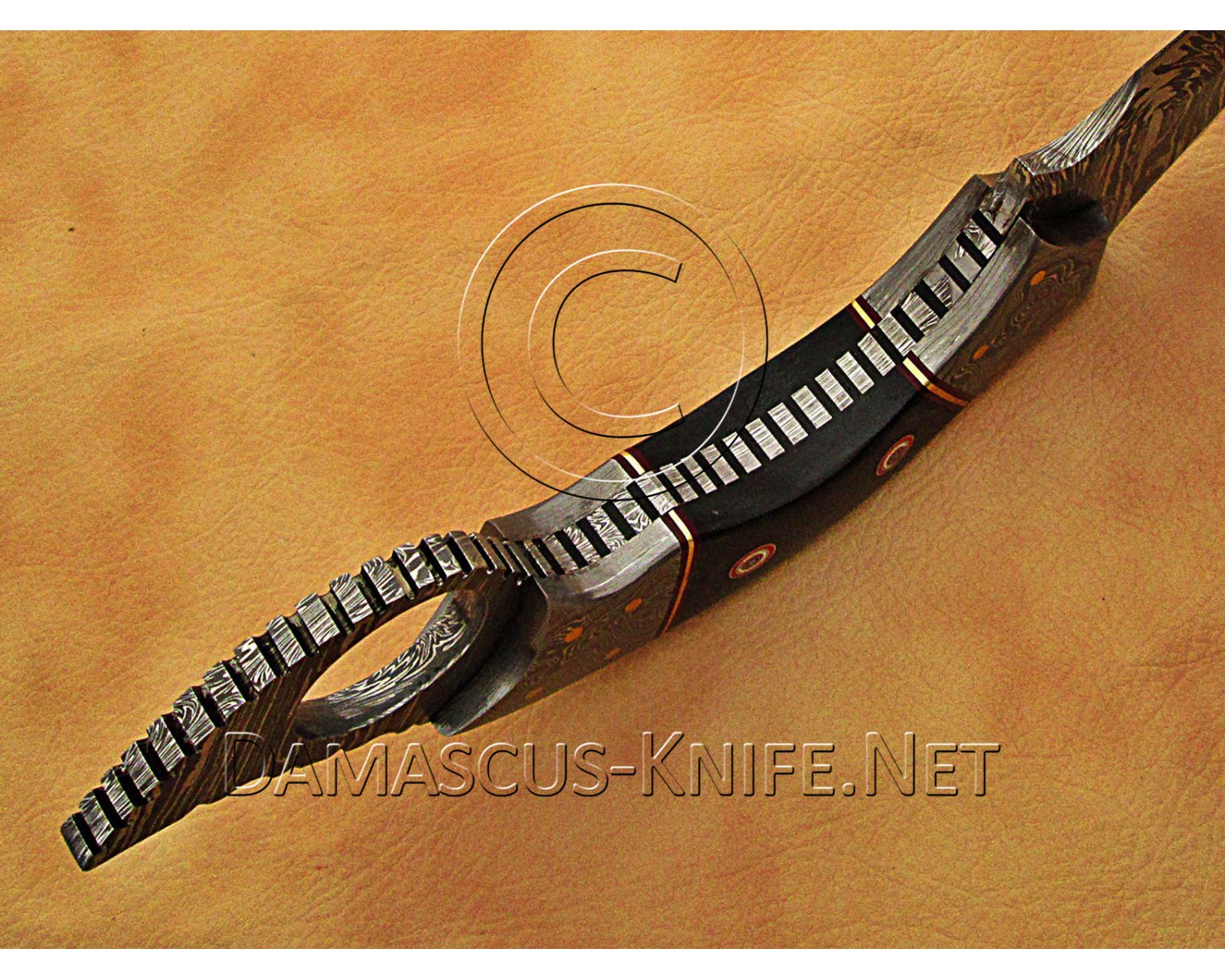Handmade Damascus Steel Artisan Implement Utility - Damascus Bolsters - CK720