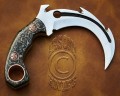 Custom Handmade D2 Steel Outdoor Hawkbill Knife - G10 Handle - CK724