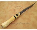 Custom Handmade Damascus Steel Outdoor Camp Knife - Bone Handle - CK883
