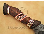 Custom Handmade Damascus Steel Outdoor Bowie Knife - Rosewood Handle - CK884 Custom Handmade Damascus Steel Outdoor Bowie Knife - Rosewood Handle - CK884