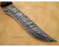 Custom Handmade Damascus Steel Outdoor Bowie Knife - Rosewood Handle - CK884