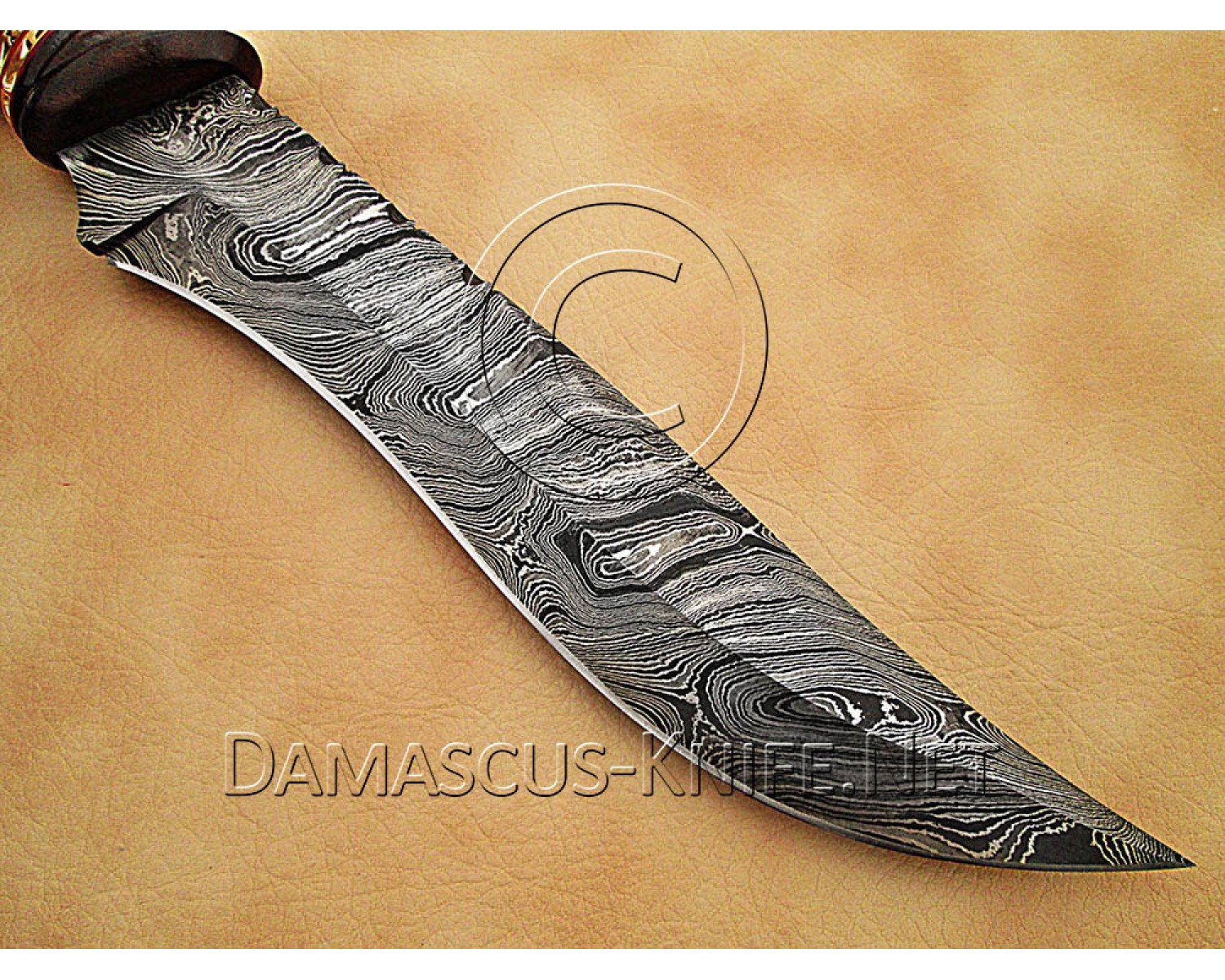 Custom Handmade Damascus Steel Outdoor Bowie Knife - Rosewood Handle - CK884 Custom Handmade Damascus Steel Outdoor Bowie Knife - Rosewood Handle - CK884