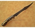 Custom Handmade Damascus Steel Outdoor Bowie Knife - Stag Handle - CK885 Custom Handmade Damascus Steel Outdoor Bowie Knife - Stag Handle - CK885