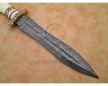 Custom Handmade Damascus Steel Outdoor Camp Knife - Bone Handle - CK890 Custom Handmade Damascus Steel Outdoor Camp Knife - Bone Handle - CK890