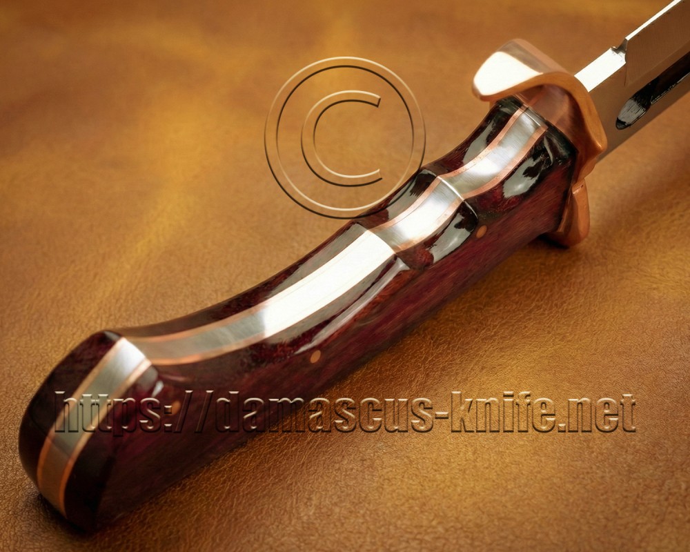 Custom Handmade 21" Sandvik Steel Outdoor Bowie Knife - Purpleheart Wood - CK902 Custom Handmade 21" Sandvik Steel Outdoor Bowie Knife - Purpleheart Wood - CK902