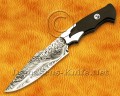Hand-Forged 11" Damascus Full Tang Artisan Implement - Eagle Heritage Handle - CK963 Hand-Forged 11" Damascus Full Tang Artisan Implement - Eagle Heritage Handle - CK963
