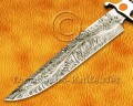 Hand-Forged 15" Damascus Full Tang Artisan Implement - Wolf Heritage Handle - CK964