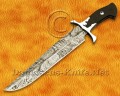 Hand-Forged 17.5" Damascus Full Tang Artisan Implement - Rhino Heritage Handle - CK966