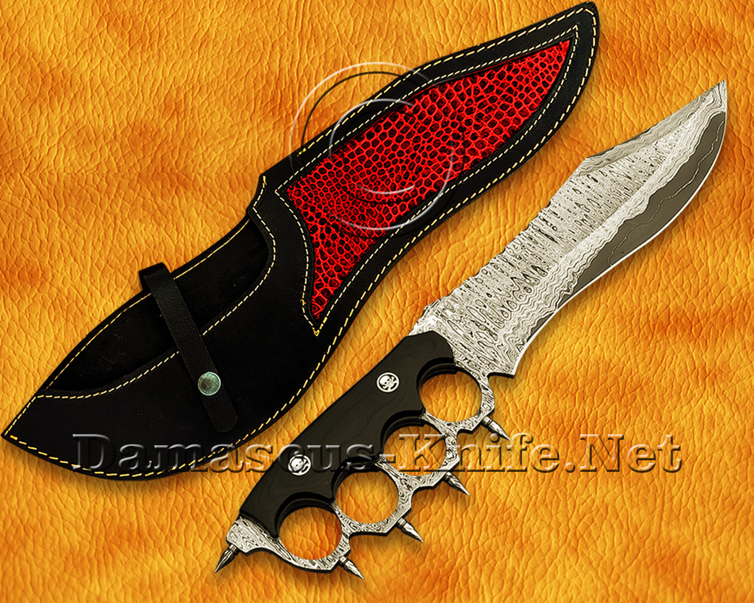 Handmade Sanmai Damascus Field-Utility Implement - G10 & Mosaic Pins - CK967 Handmade Sanmai Damascus Field-Utility Implement - G10 & Mosaic Pins - CK967