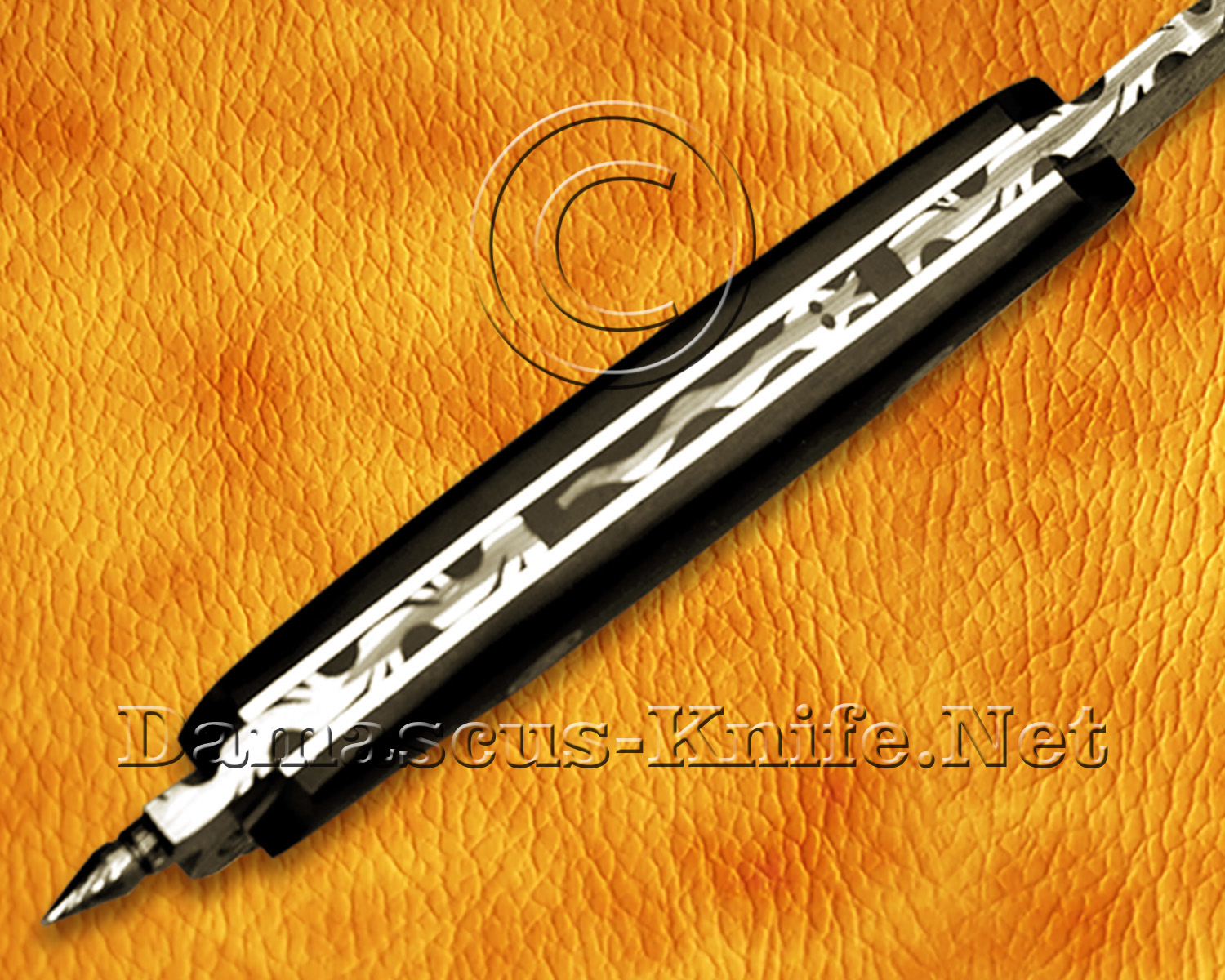 Handmade Sanmai Damascus Field-Utility Implement - G10 & Mosaic Pins - CK967 Handmade Sanmai Damascus Field-Utility Implement - G10 & Mosaic Pins - CK967