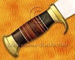 Handmade VG-10 Steel Extra-Large Curved Field-Utility Implement - Brass Guard & Pommel - CK969