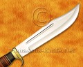 Custom Handmade VG-10 Steel Bowie Outback Knife - Micarta & Leather - CK969