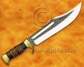 Custom Handmade VG-10 Steel Bowie Outback Knife - Micarta & Leather - CK970
