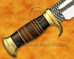 Custom Handmade VG-10 Steel Bowie Outback Knife - Micarta & Leather - CK970 Custom Handmade VG-10 Steel Bowie Outback Knife - Micarta & Leather - CK970