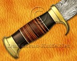 Handmade Damascus Steel Extra-Large Curved Field-Utility Implement - Leather & G10 - CK975 Handmade Damascus Steel Extra-Large Curved Field-Utility Implement - Leather & G10 - CK975