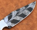 Custom Handmade Damascus Mosaic Steel Outdoor Camp Knife - Bone Handle - CK998