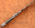 Custom Handmade Damascus Mosaic Steel Outdoor Camp Knife - Bone Handle - CK998