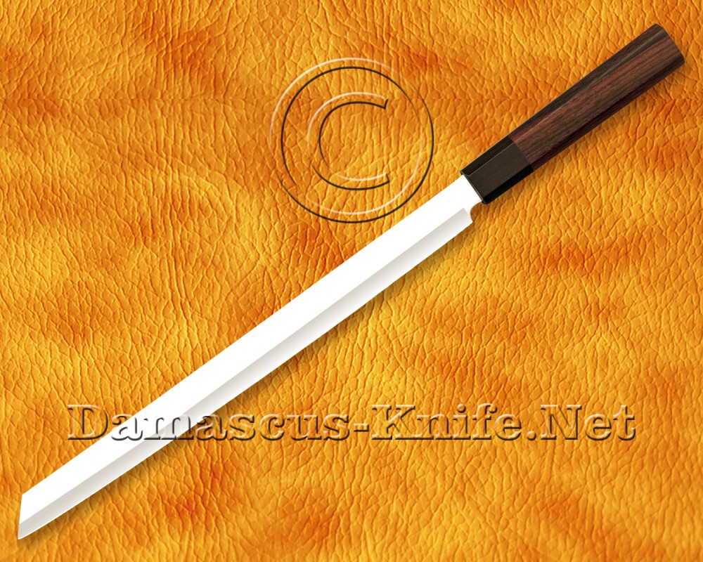 Personalized Stainless Steel Chef Knife Handmade Kitchen Prosciutto Knife Walnut Wood Handle - DCK673 Personalized Stainless Steel Chef Knife Handmade Kitchen Prosciutto Knife Walnut Wood Handle - DCK673