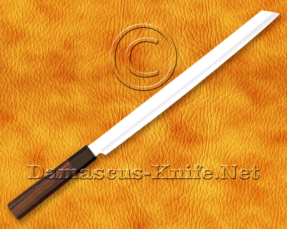 Personalized Stainless Steel Chef Knife Handmade Kitchen Prosciutto Knife Walnut Wood Handle - DCK673 Personalized Stainless Steel Chef Knife Handmade Kitchen Prosciutto Knife Walnut Wood Handle - DCK673
