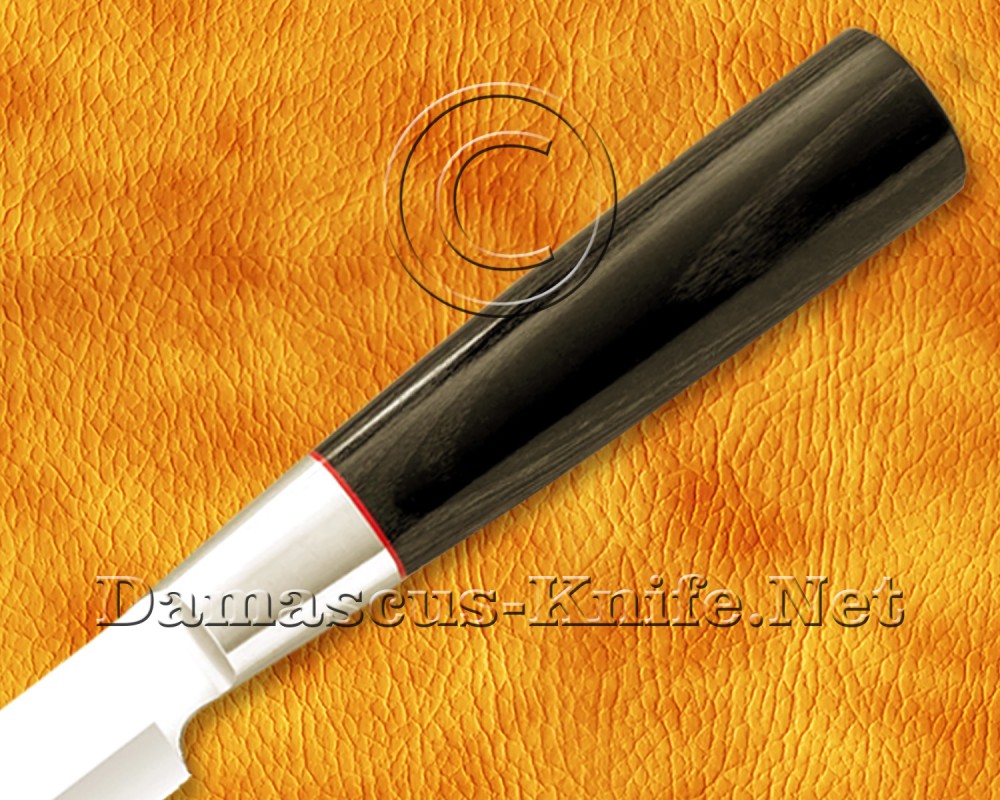 Personalized Stainless Steel Chef Knife Handmade Kitchen Prosciutto Knife Pakka Wood Handle - DCK674