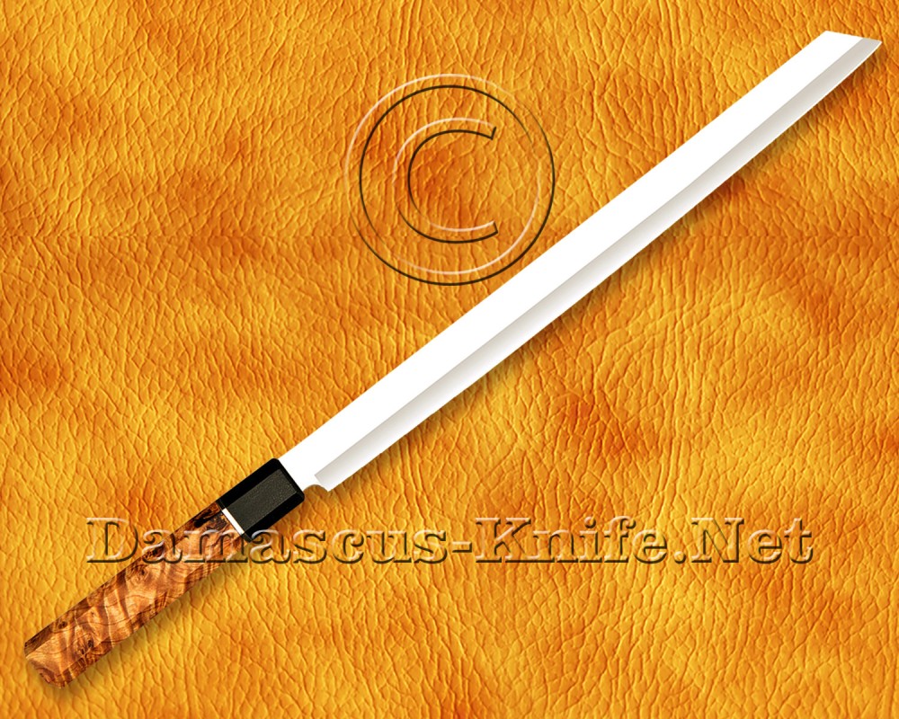 Personalized Stainless Steel Chef Knife Handmade Kitchen Prosciutto Knife Koa Wood Handle - DCK675 Personalized Stainless Steel Chef Knife Handmade Kitchen Prosciutto Knife Koa Wood Handle - DCK675